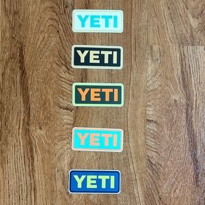 Yeti Logo Sticker Collection - Multicolor Set